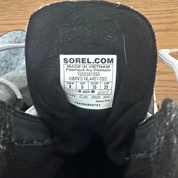 Sorel Women's Gray and Black Winter Boots - Picture 2 of 5
